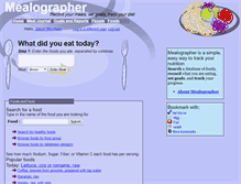 Tablet Screenshot of mealographer.com